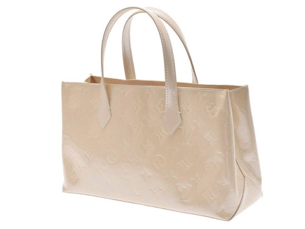 Louis Vuitton Wilshire Corail Vernis Bag White Bron